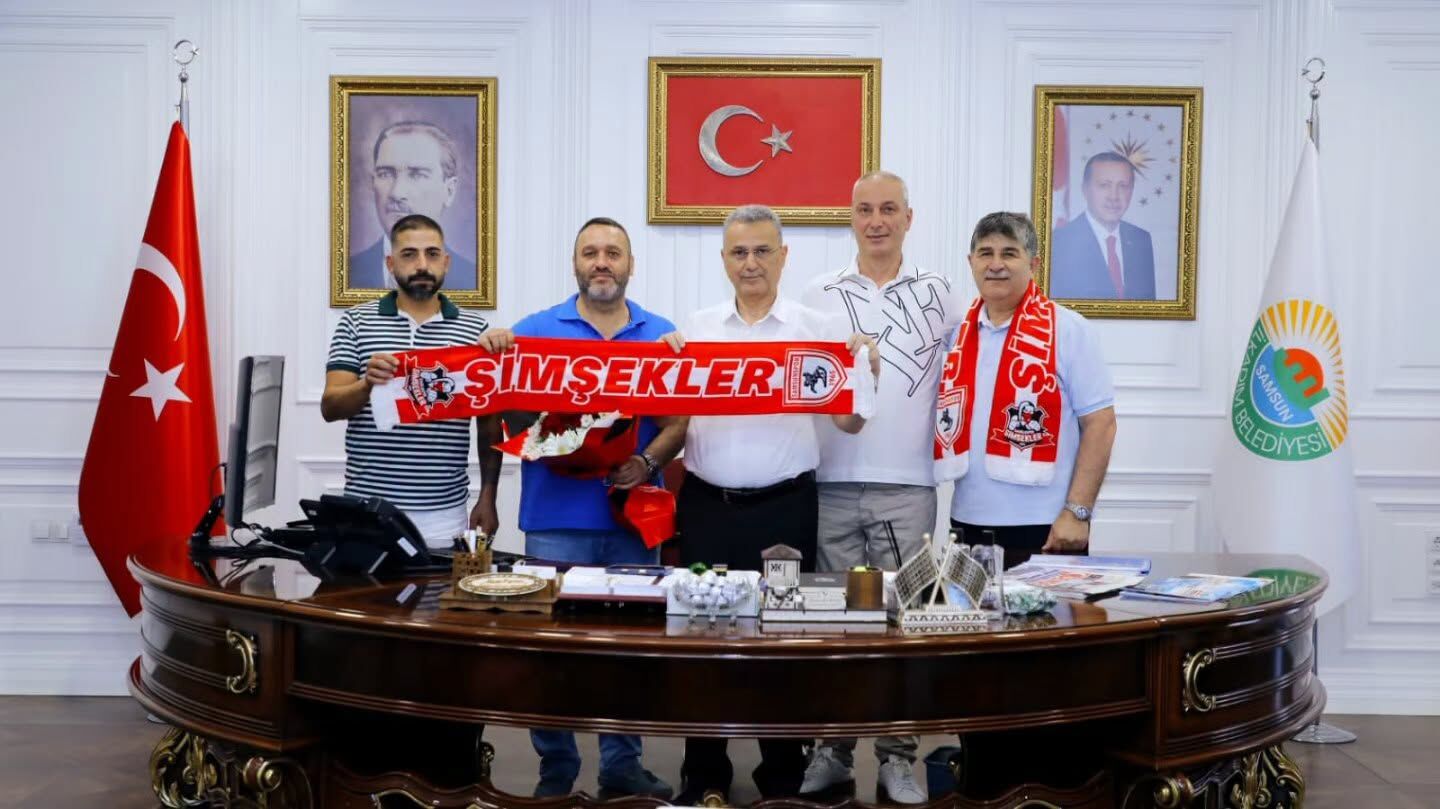 Samsunspor Haber. Şimşekler'den Başkan İhsan Kurnaz'a ziyaret