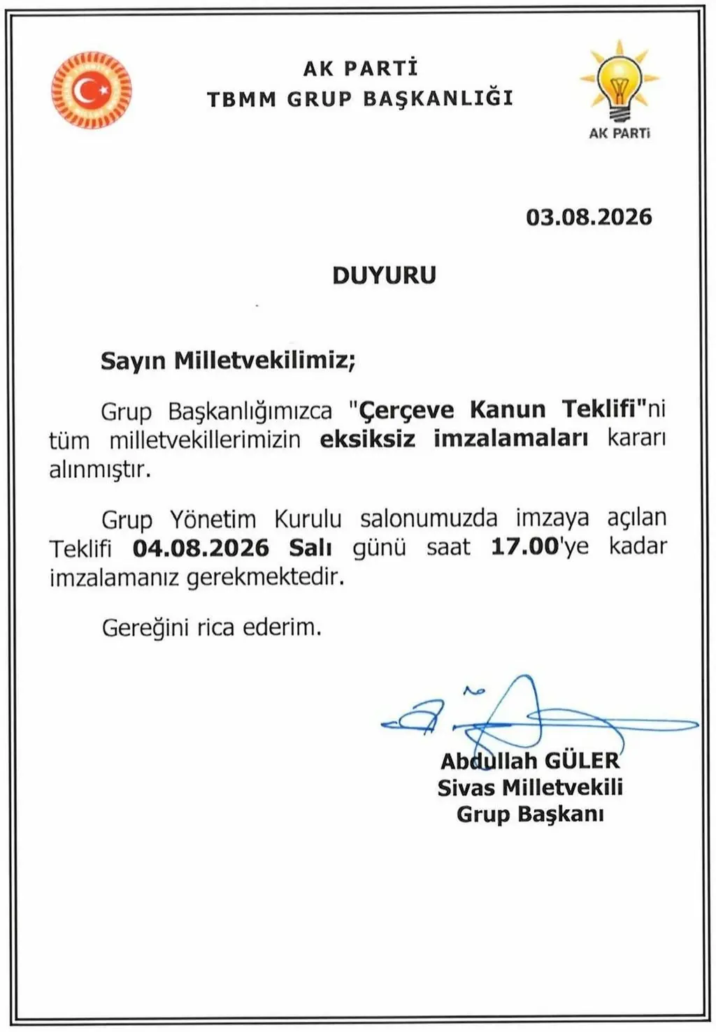 Meclis'te kritik saat! Çerçeve yasa için süreç hızlandı
