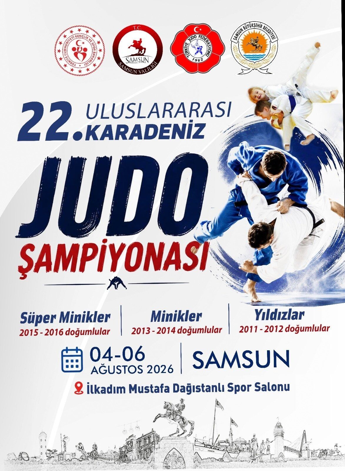 Türkiye ve dünyadan judocular Samsun'da buluşuyor