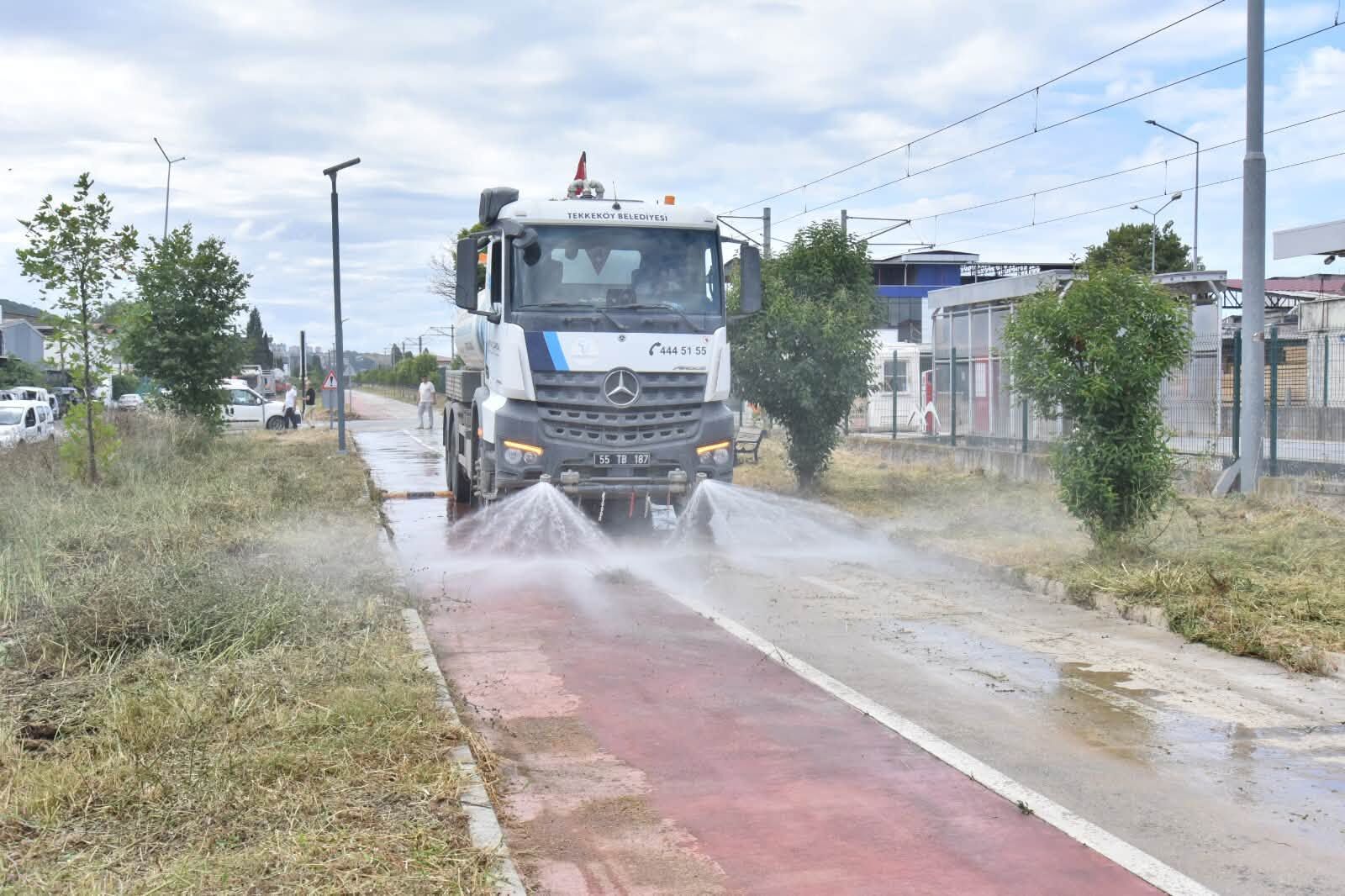 Samsun Haber: Tekkeköy'de temiz yaşam için yoğun mesai
