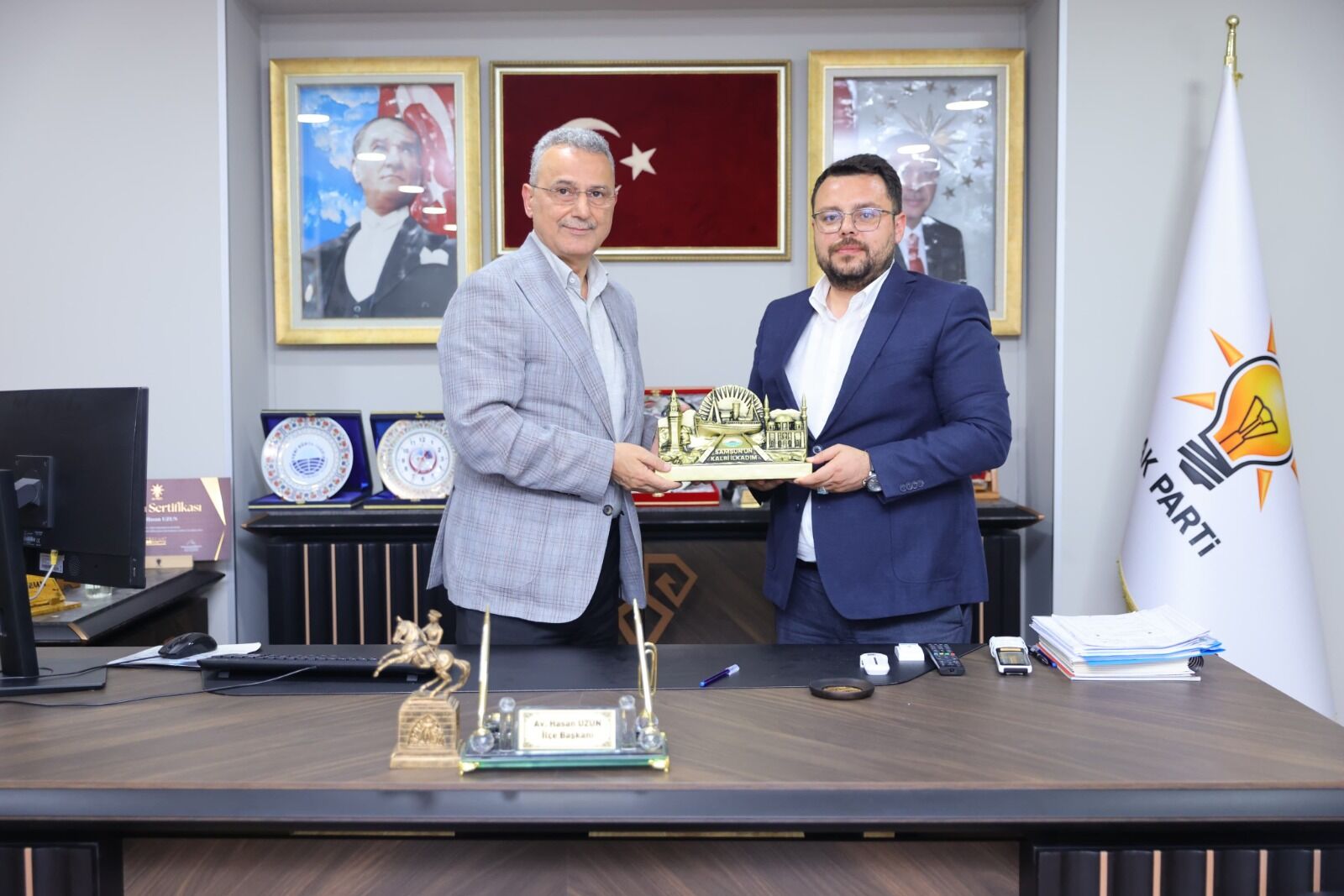 Samsun Haber: İhsan Kurnaz'dan teşkilat ziyareti
