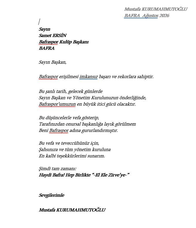 samsun haber: Onursal Başkan Kurumahmutoğlu'ndan vefaya teşekkür