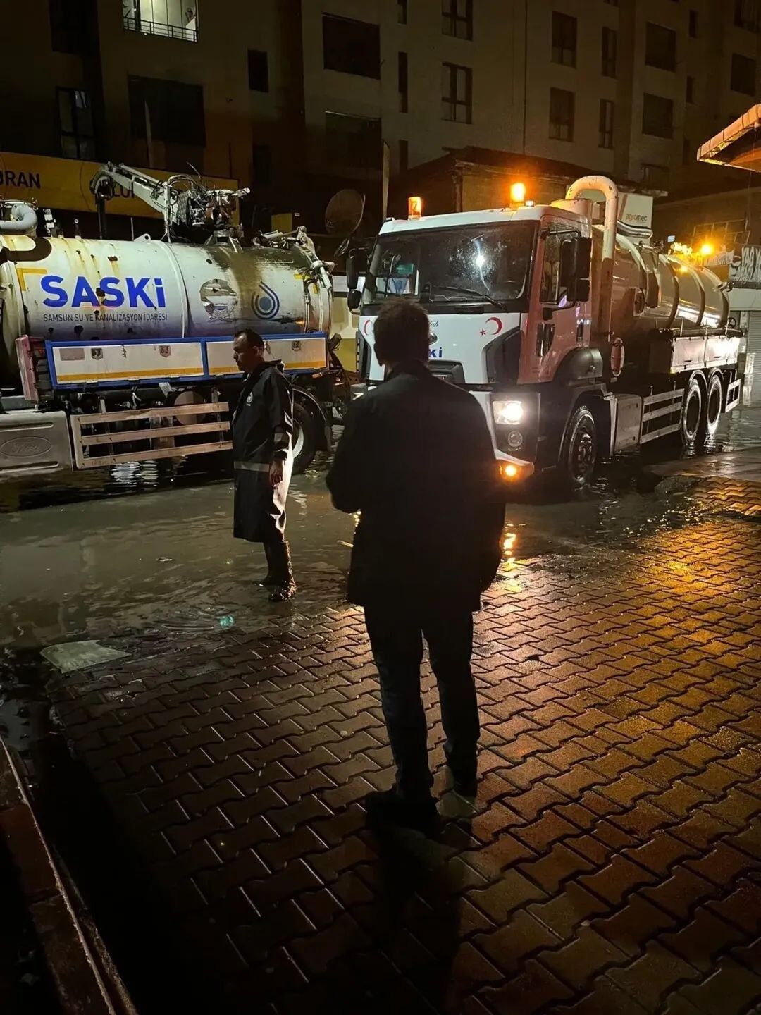 samsun haber: Samsun'da SASKİ'den yağışa karşı yoğun mesai!