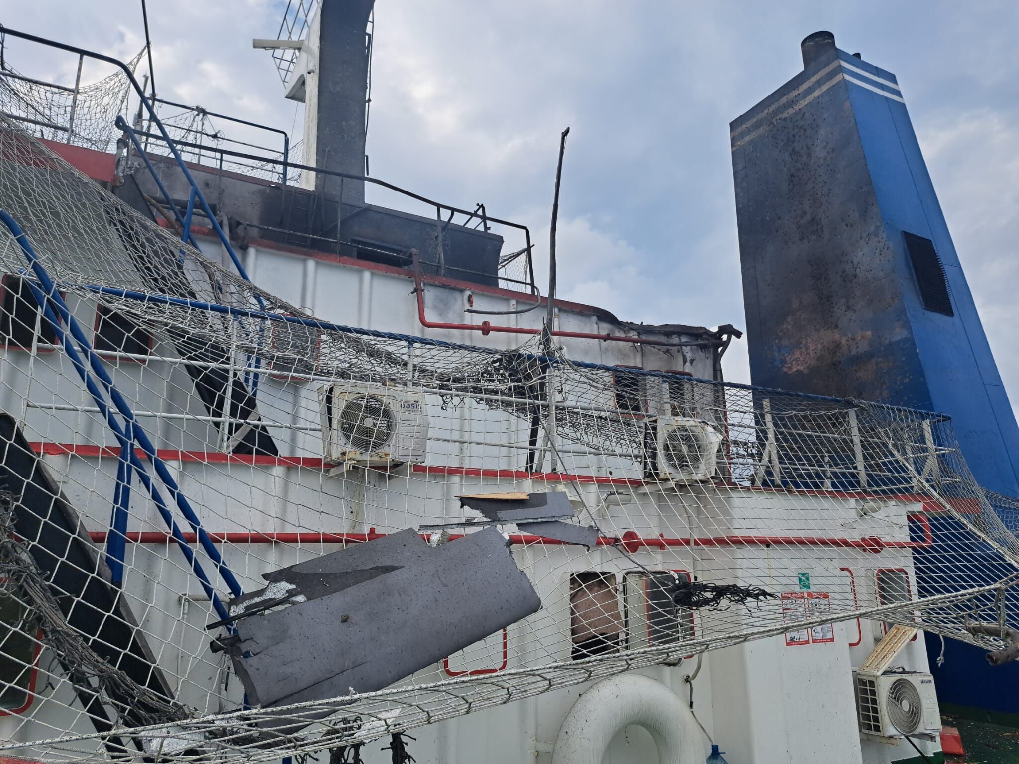 Samsun Haber: Karadeniz'de vurulan geminin görüntüleri ortaya çıktı