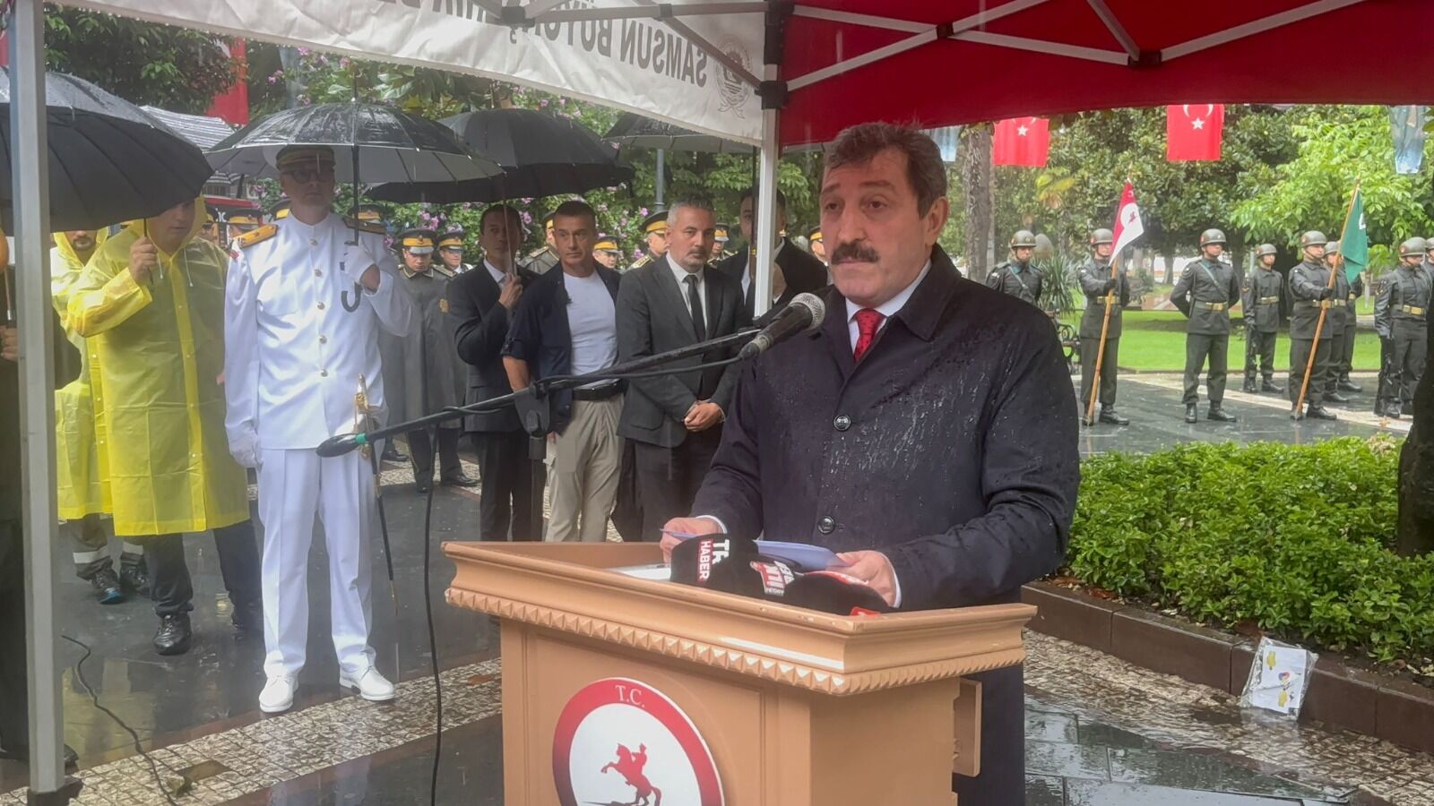 samsun haber: Samsun’da sağanak altında 30 Ağustos anması