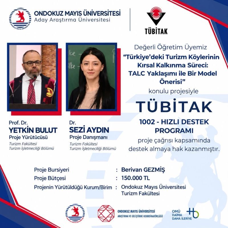 samsun haber OMÜ’den kırsal kalkınmaya bilimsel katkı! TÜBİTAK’tan destek aldı