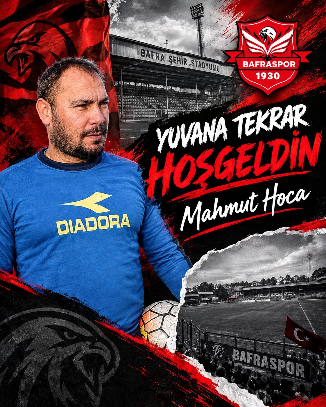 SAMSUN HABER Bafraspor’da Mahmut Topal dönemi yeniden başladı!