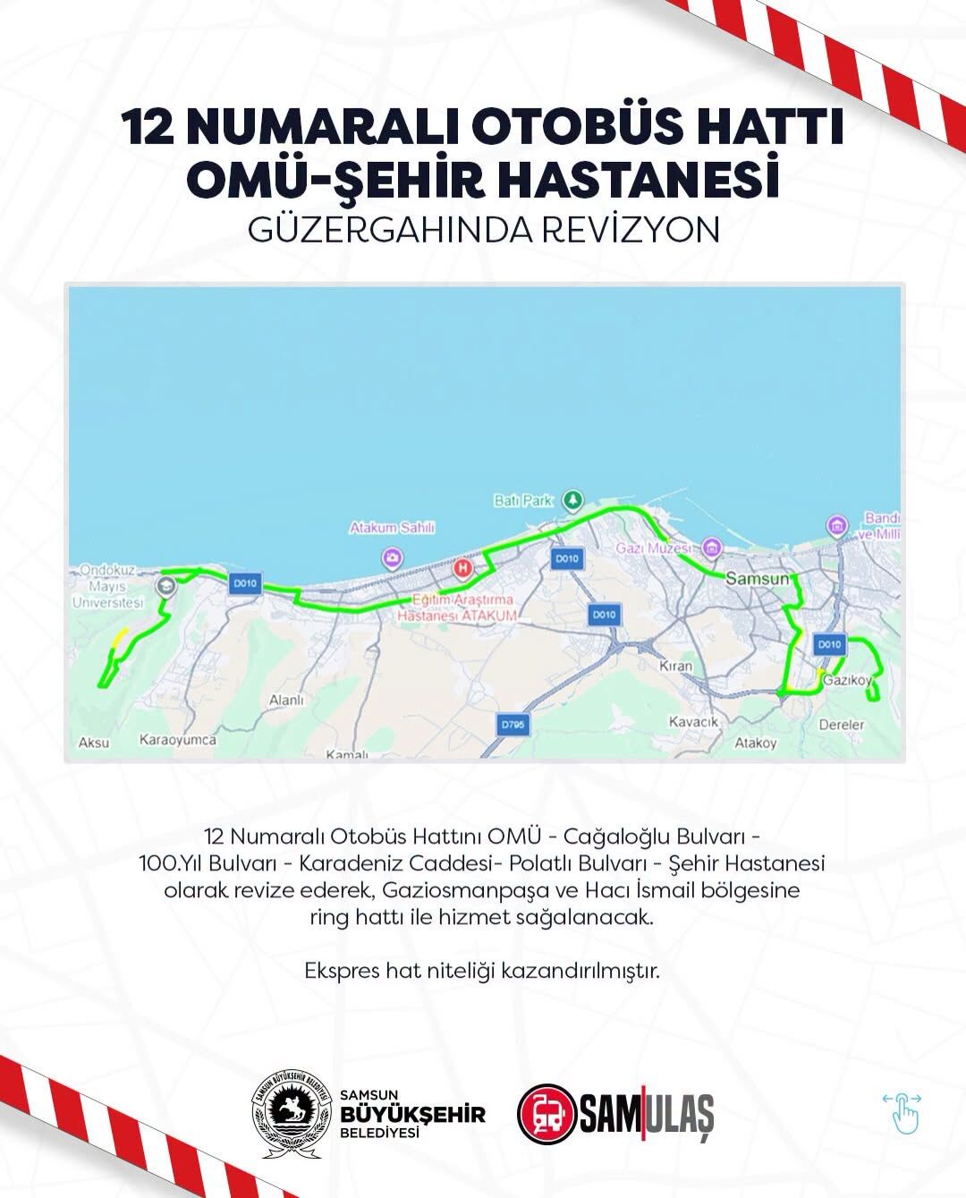 samsun haber: Samsun’da otobüs hatlarında yeni dönem! Bazı hatlar kaldırılıyor