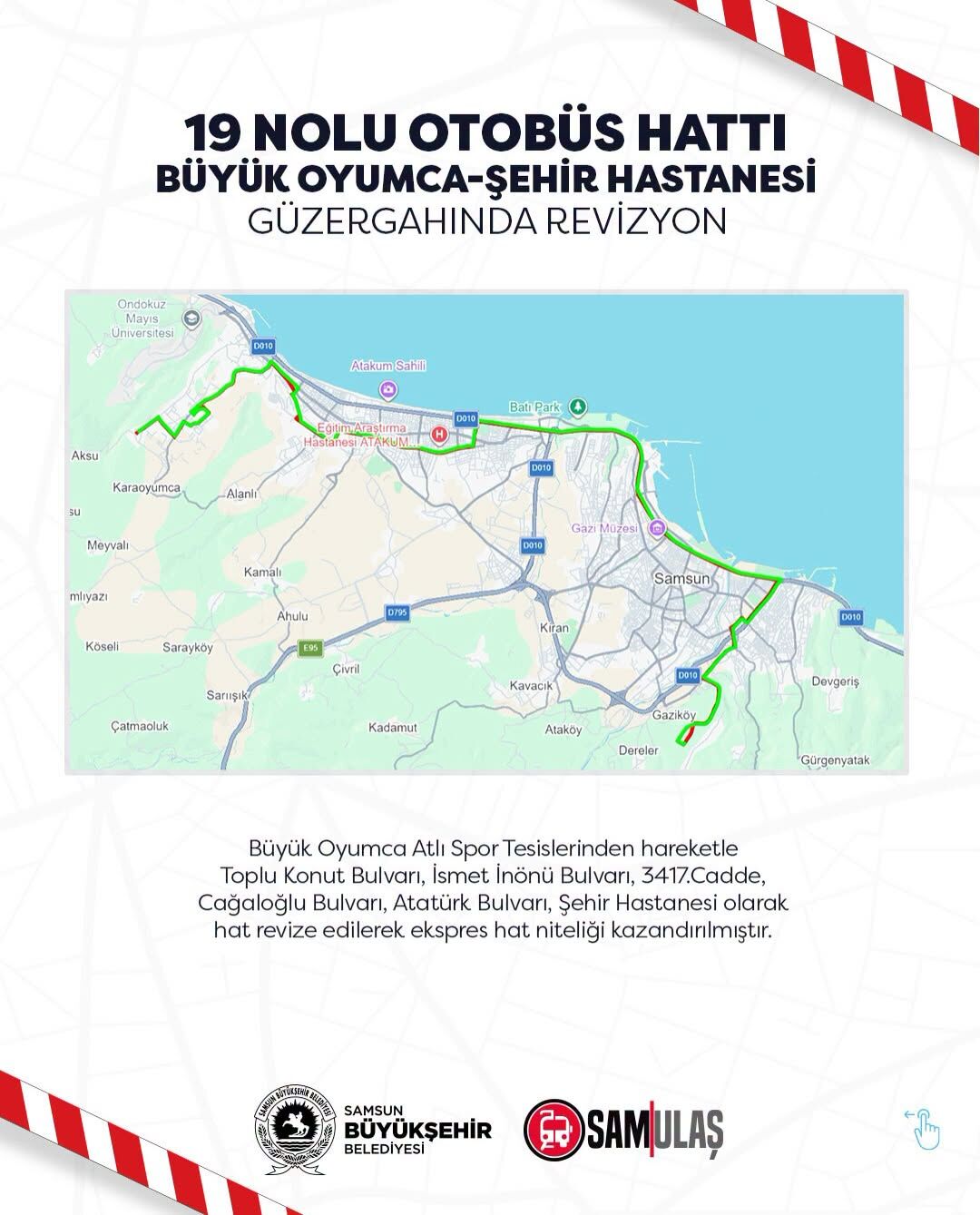 samsun haber: Samsun’da otobüs hatlarında yeni dönem! Bazı hatlar kaldırılıyor