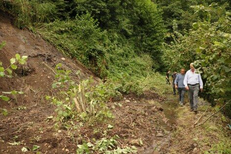 samsun haber: Samsun’da sağanak sonrası heyelan: Yollar ulaşıma kapandı