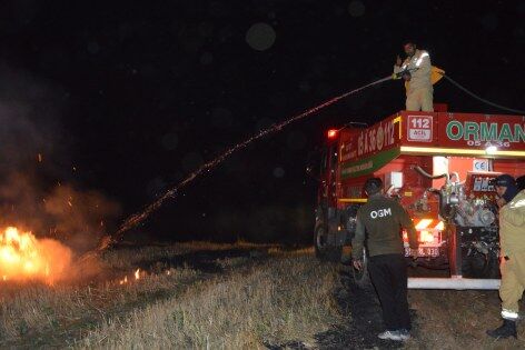 samsun haber: Samsun’da geceyi alevler aydınlattı: 150 dekar zarar gördü