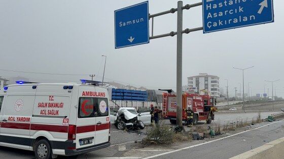 samsun haber: Samsun'da ölümlü kaza! Hacer Ter olay yerinde hayatını kaybetti