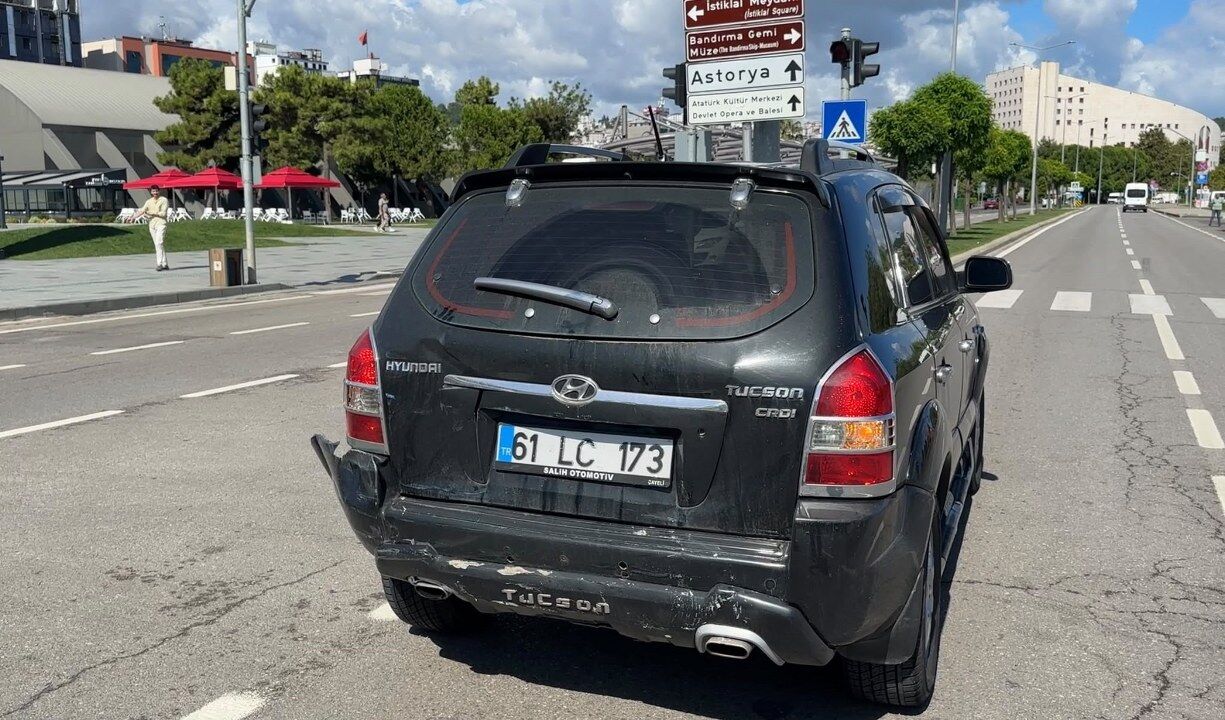 samsun haber Samsun Fuar Caddesi’nde korkutan kaza!