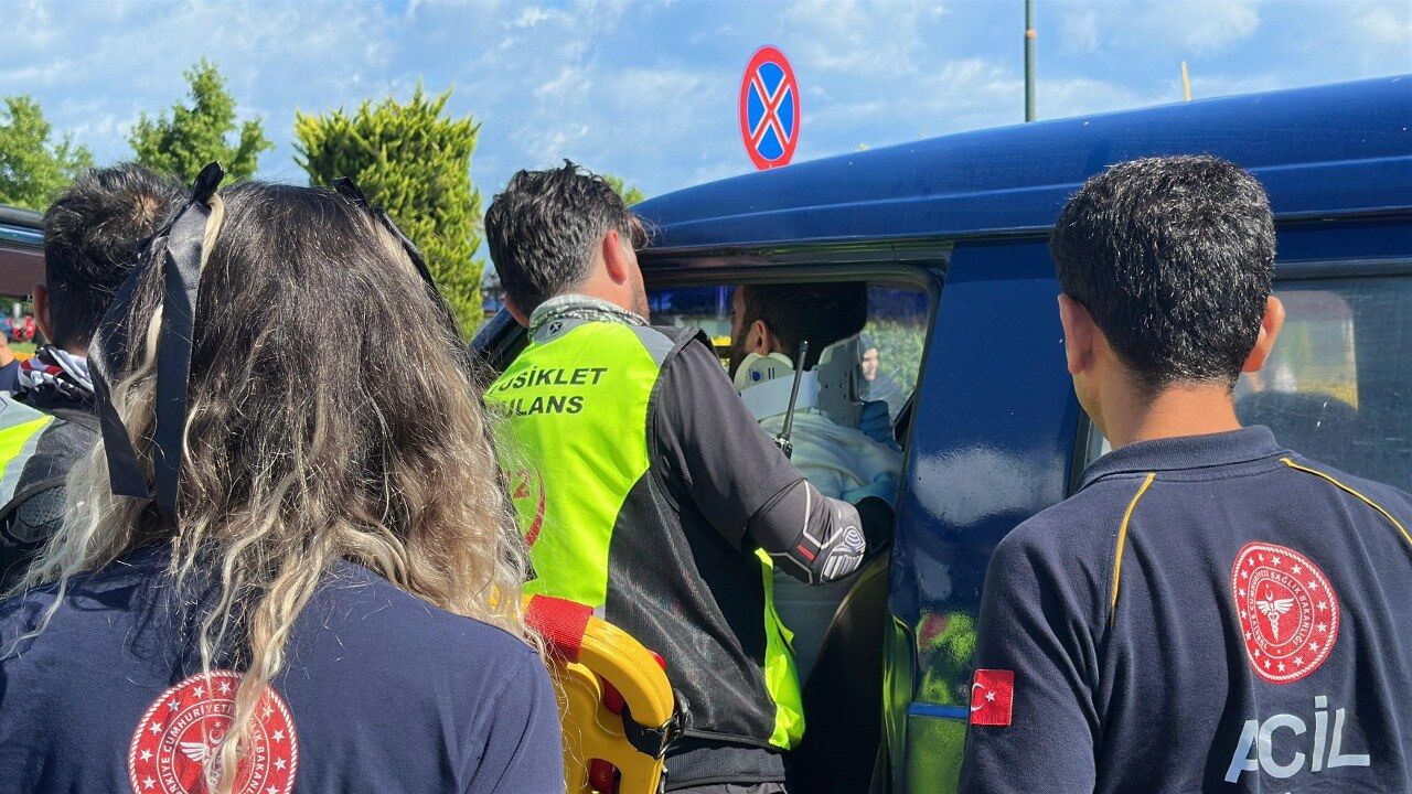 samsun haber Samsun Fuar Caddesi’nde korkutan kaza!