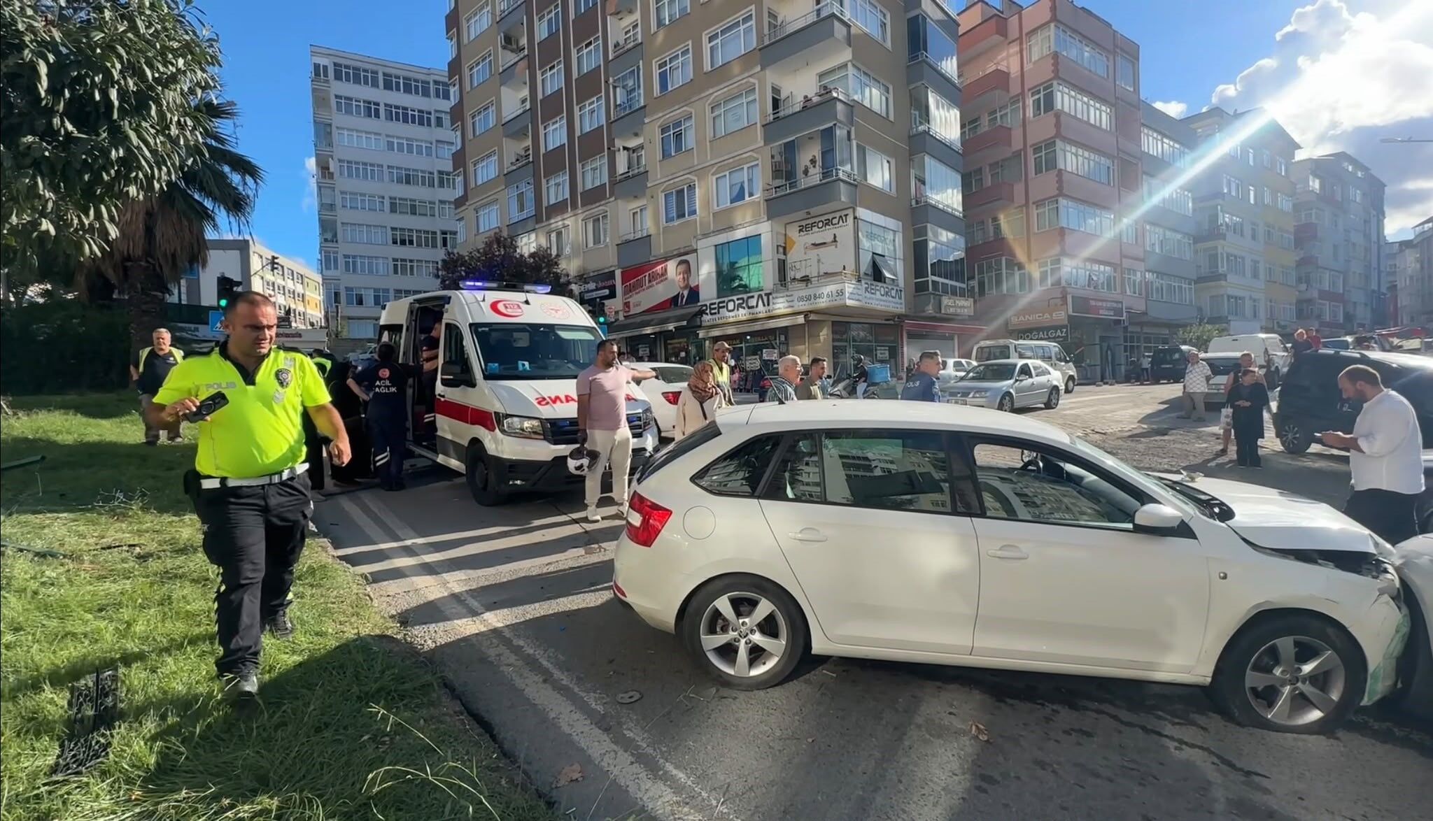 samsun haber: bir anda kontrolden çıktı! Samsun’da korkutan kaza