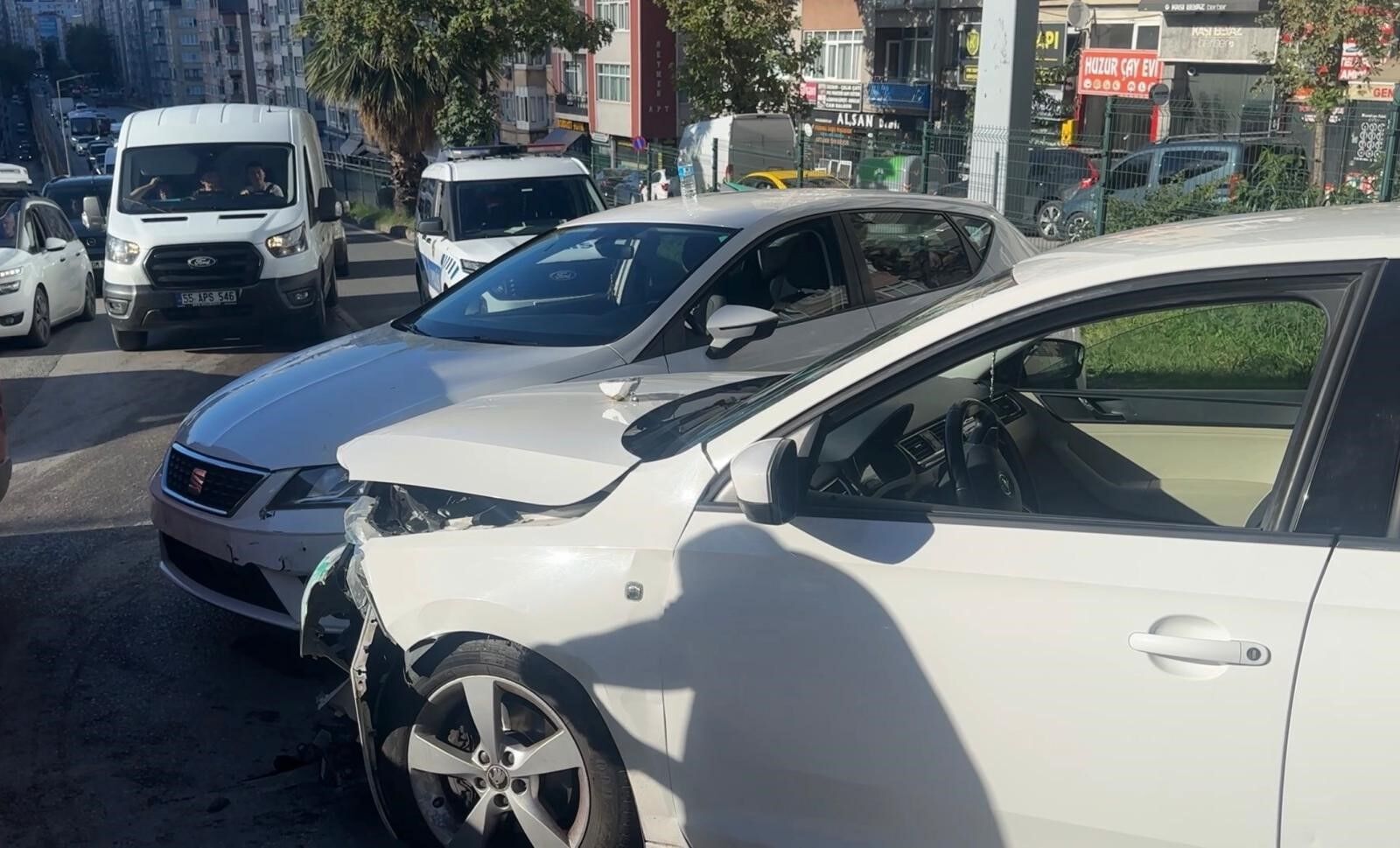 samsun haber: bir anda kontrolden çıktı! Samsun’da korkutan kaza