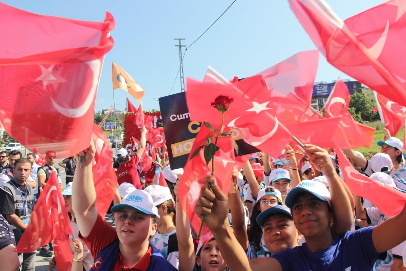 Samsun haber Canik’te Cumhurbaşkanı Erdoğan’a yoğun ilgi