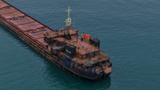 samsun haber: Karadeniz'de savaşın izleri! O gemi dikkat çekti