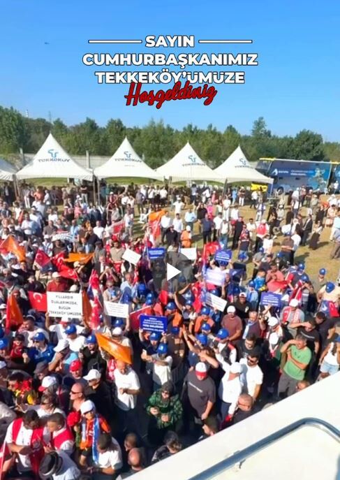 Samsun Haber: Başkan Mustafa Candal’dan Erdoğan’a “Tekkeköy’e hoş geldiniz” mesajı