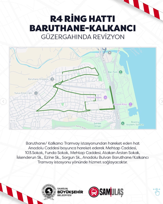 samsun haber: Samsun'da otobüs hatlarında önemli değişiklik! Bugünden itibaren değişti