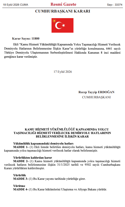 samsun haber: Samsun’u ilgilendiren tren kararı! Liste değişti