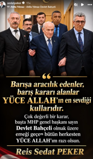Sarallar-Şahinler buluşmasına Sedat Peker de kayıtsız kalmadı