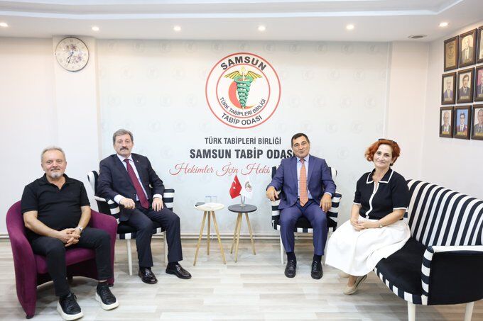 samsun haber Vali Orhan Tavlı’dan Samsun Tabip Odası’na ziyaret