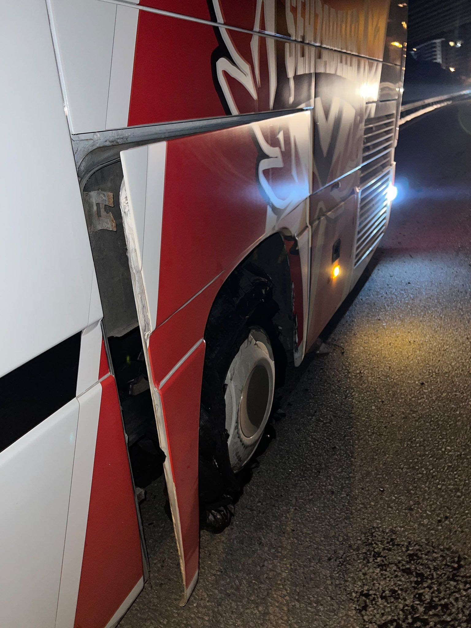 Samsunspor taraftarları dönüş yolunda faciadan döndü!