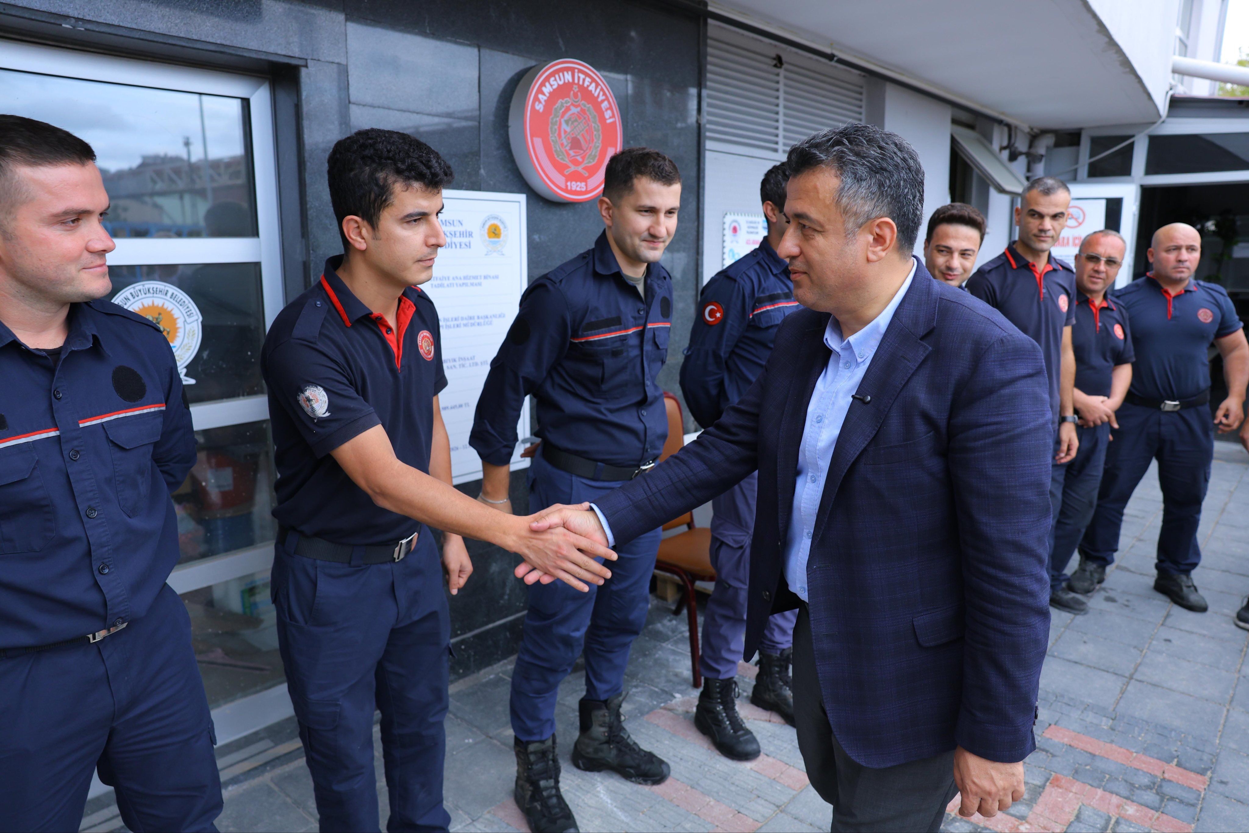 Samsun Haber: Samsun İtfaiyesinde 101. yıl gururu! Halit Doğan’dan teşekkür mesajı