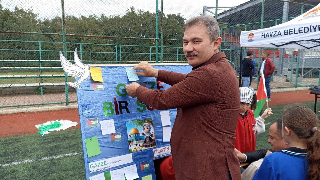 samsun haber Havzadan Gazzeye Baris Mesaji (1)