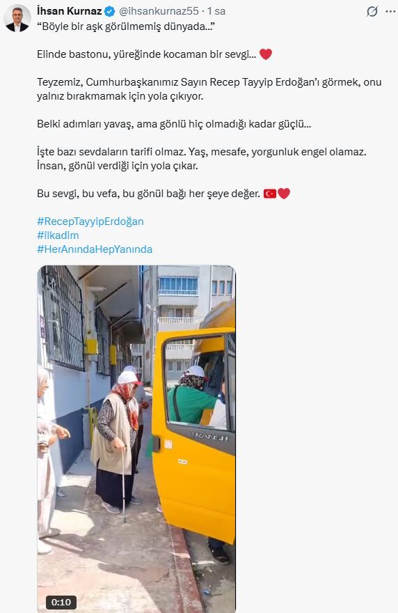 Samsun Haber: Başkan İhsan Kurnaz paylaştı: “Bu sevgi her şeye değer”