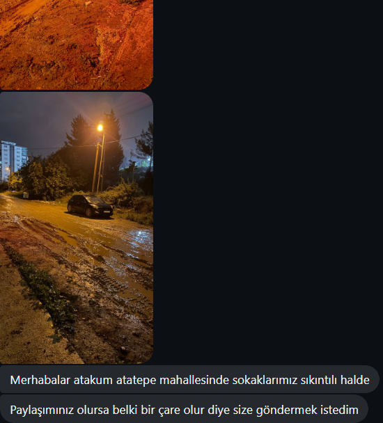 Atakum’da vatandaşlardan yol tepkisi: “Sokaklarımız sıkıntılı halde”