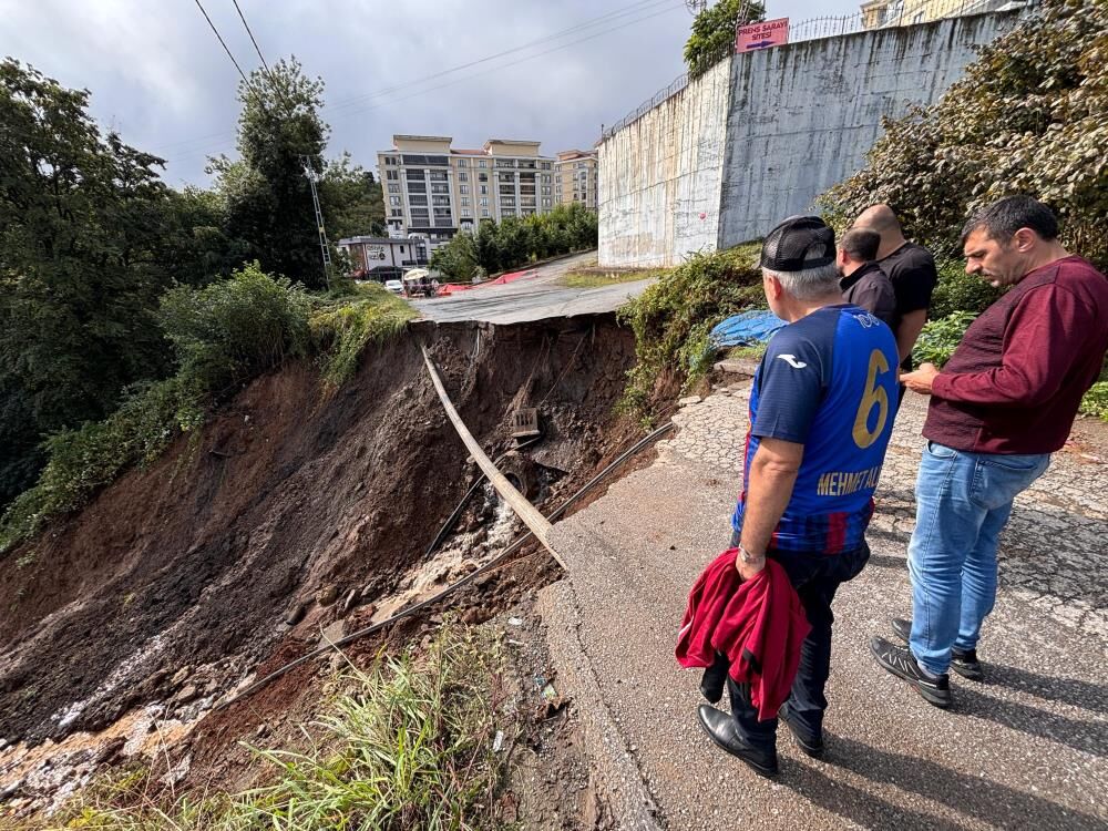 Karadeniz'de heyelan! 2 yaralı
