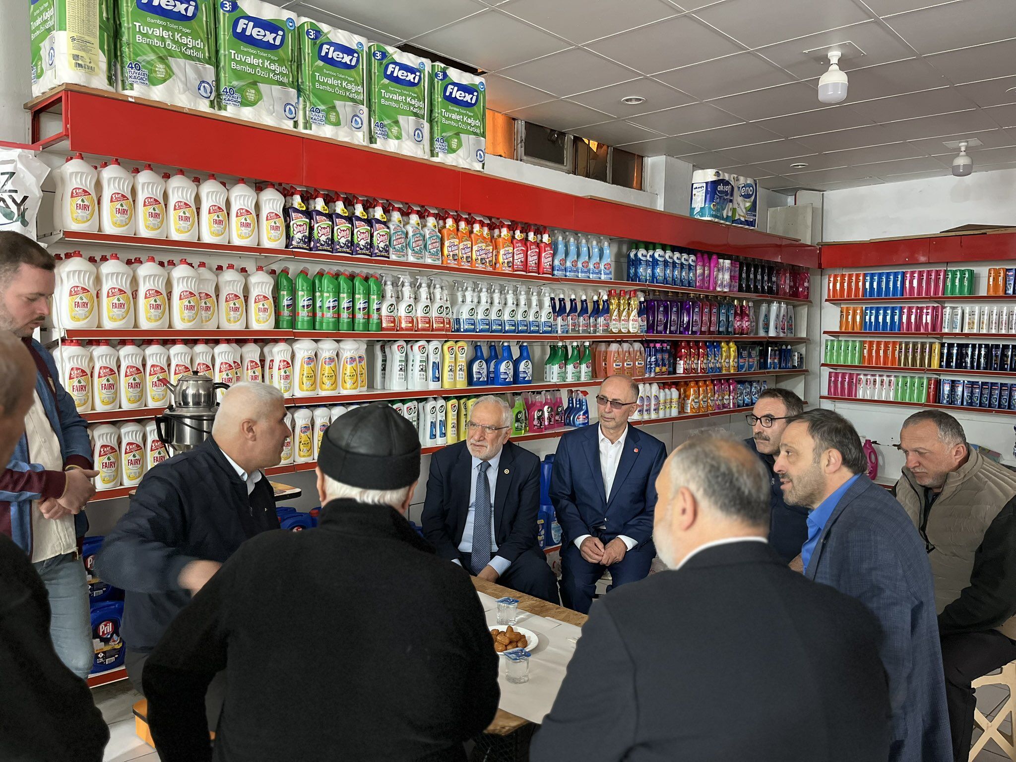 Samsun haber: Saadet Partili Mehmet Karaman Havza’da sel mağduru esnafı dinledi