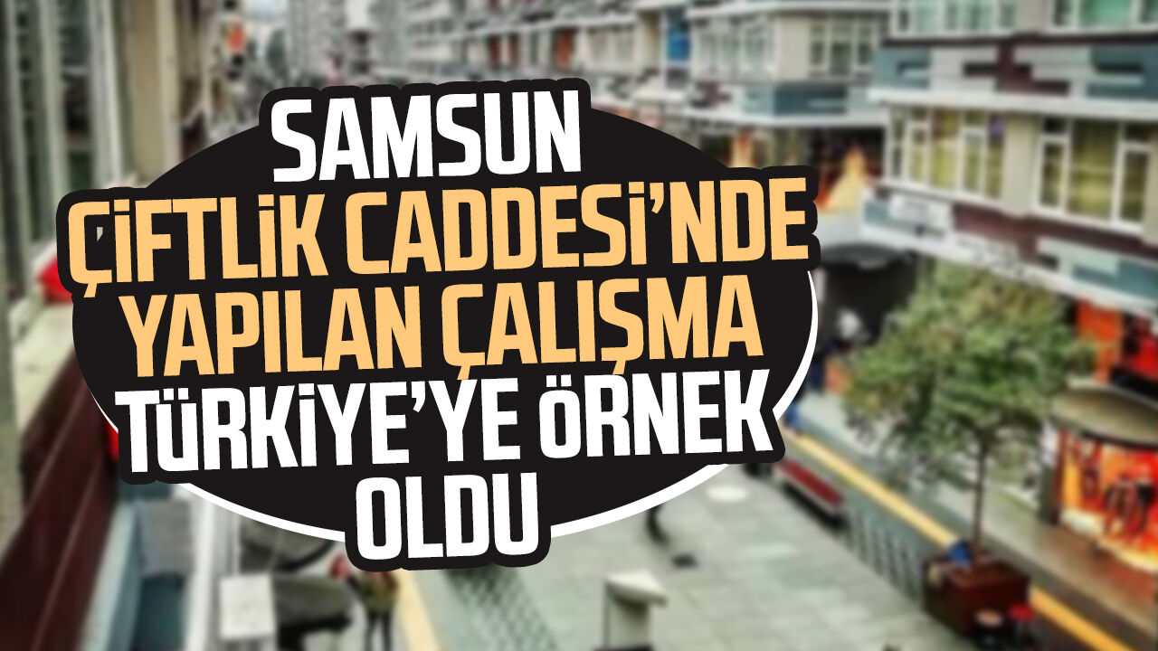 Samsun Çiftlik Caddesi projesi ulusal ödül getirdi