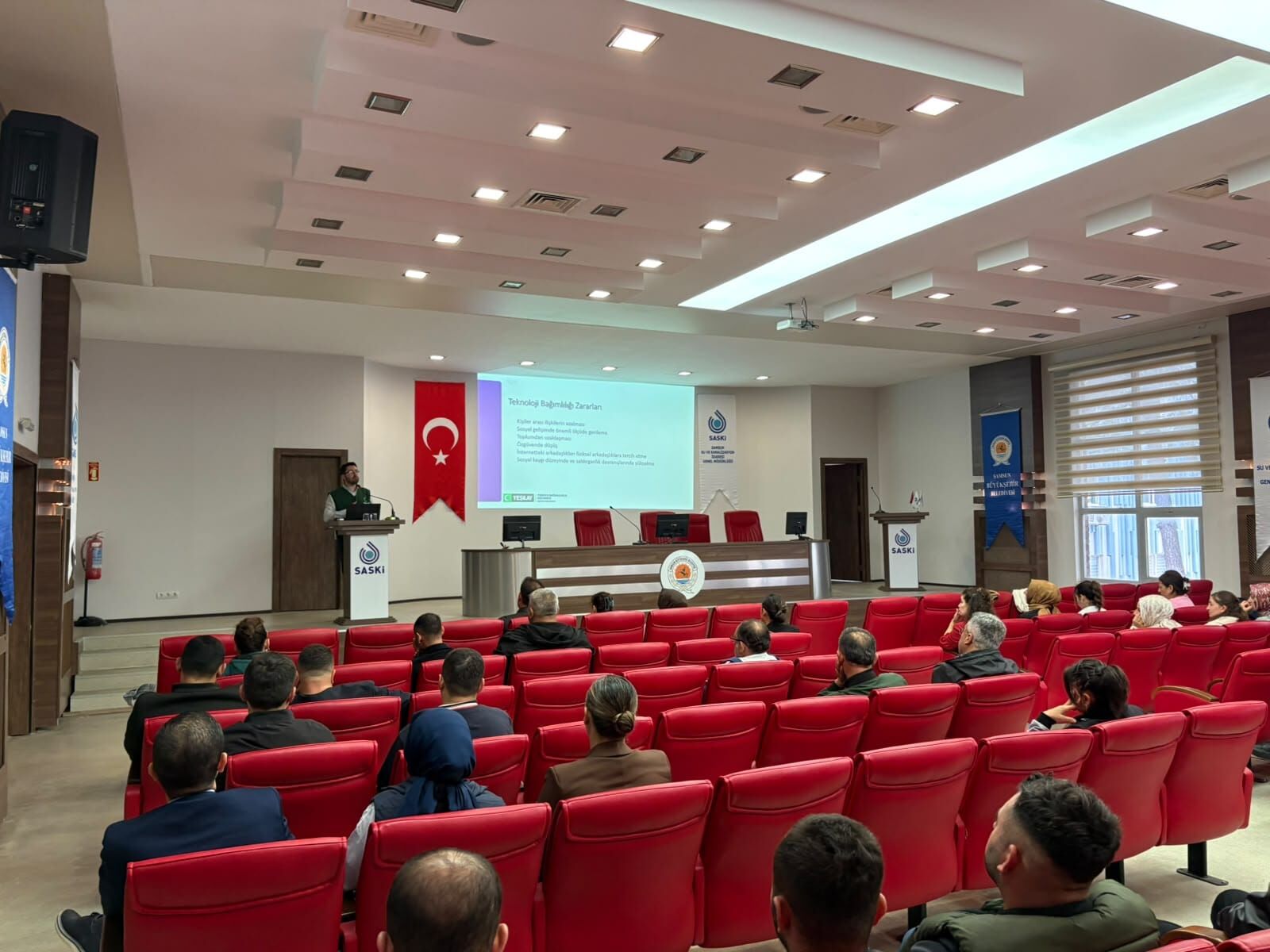 Samsun Haber: Samsun Yeşilay’dan SASKİ’ye bağımlılık eğitimi