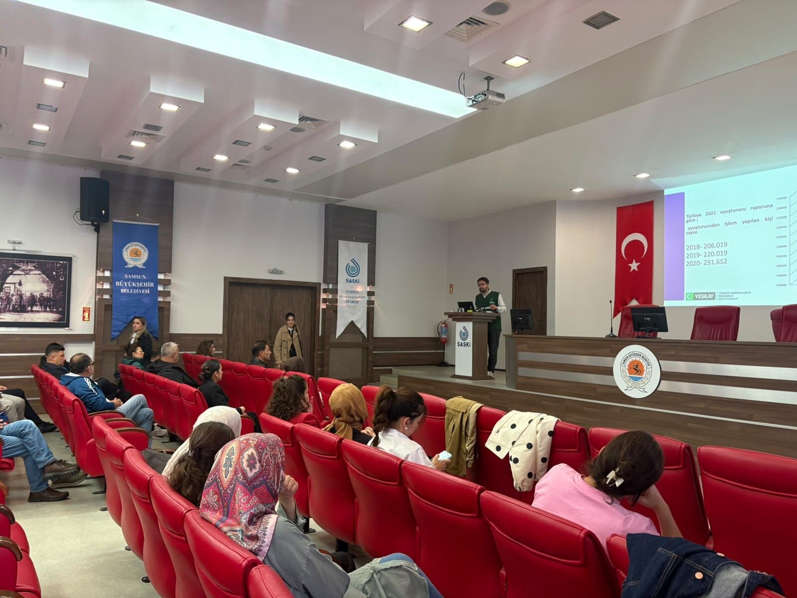 Samsun Haber: Samsun Yeşilay’dan SASKİ’ye bağımlılık eğitimi