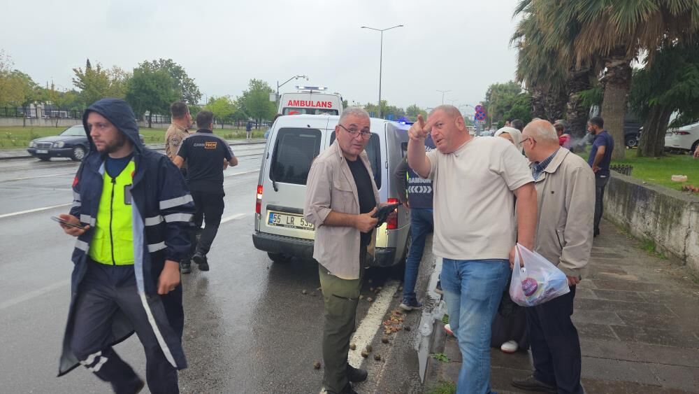 Samsun Haber: Samsun’da akşam saatlerinde korkutan motosiklet kazası