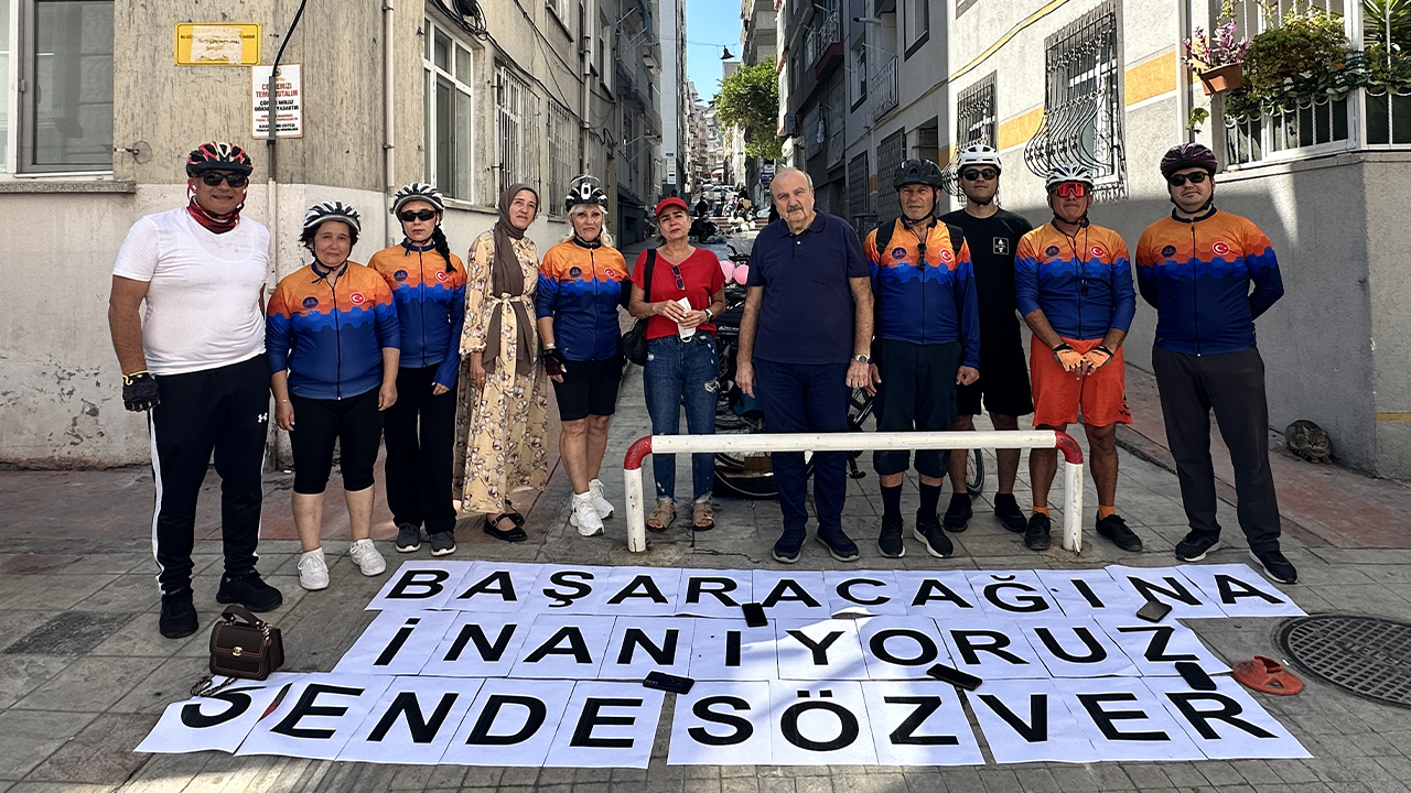 Samsun Haber: Samsun’da bisikletçilerden arkadaşlarına anlamlı ziyaret