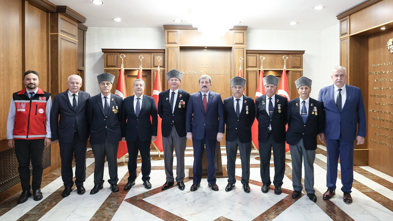 Samsun Haber: Samsun’da Gaziler Günü öncesi Vali Tavlı'ya anlamlı ziyaret