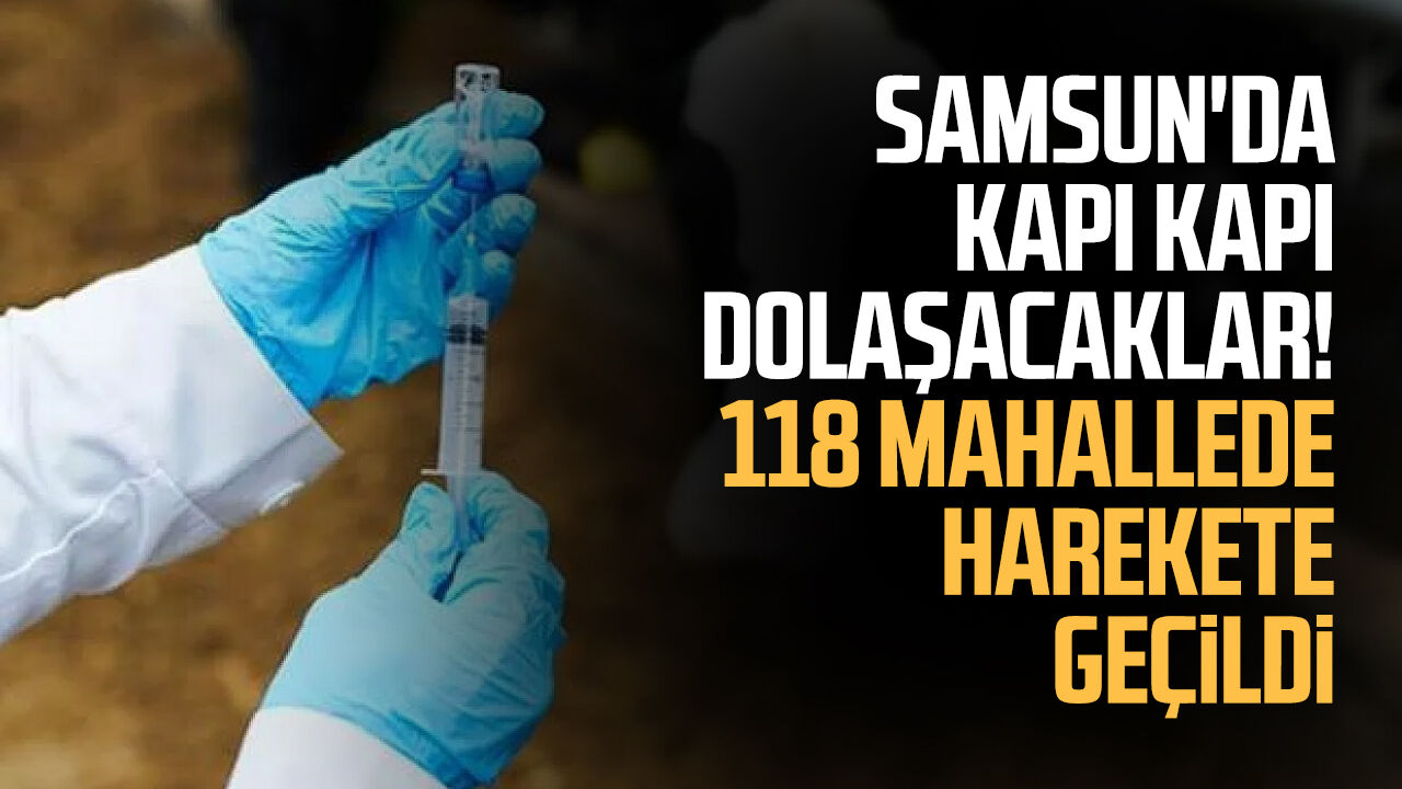 Samsun'da kapı kapı dolaşacaklar! 118 mahallede harekete geçildi