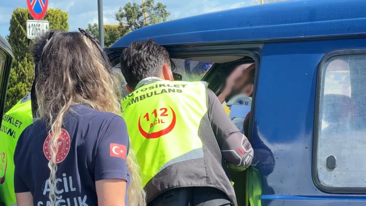 samsun haber Samsun Fuar Caddesi’nde korkutan kaza!