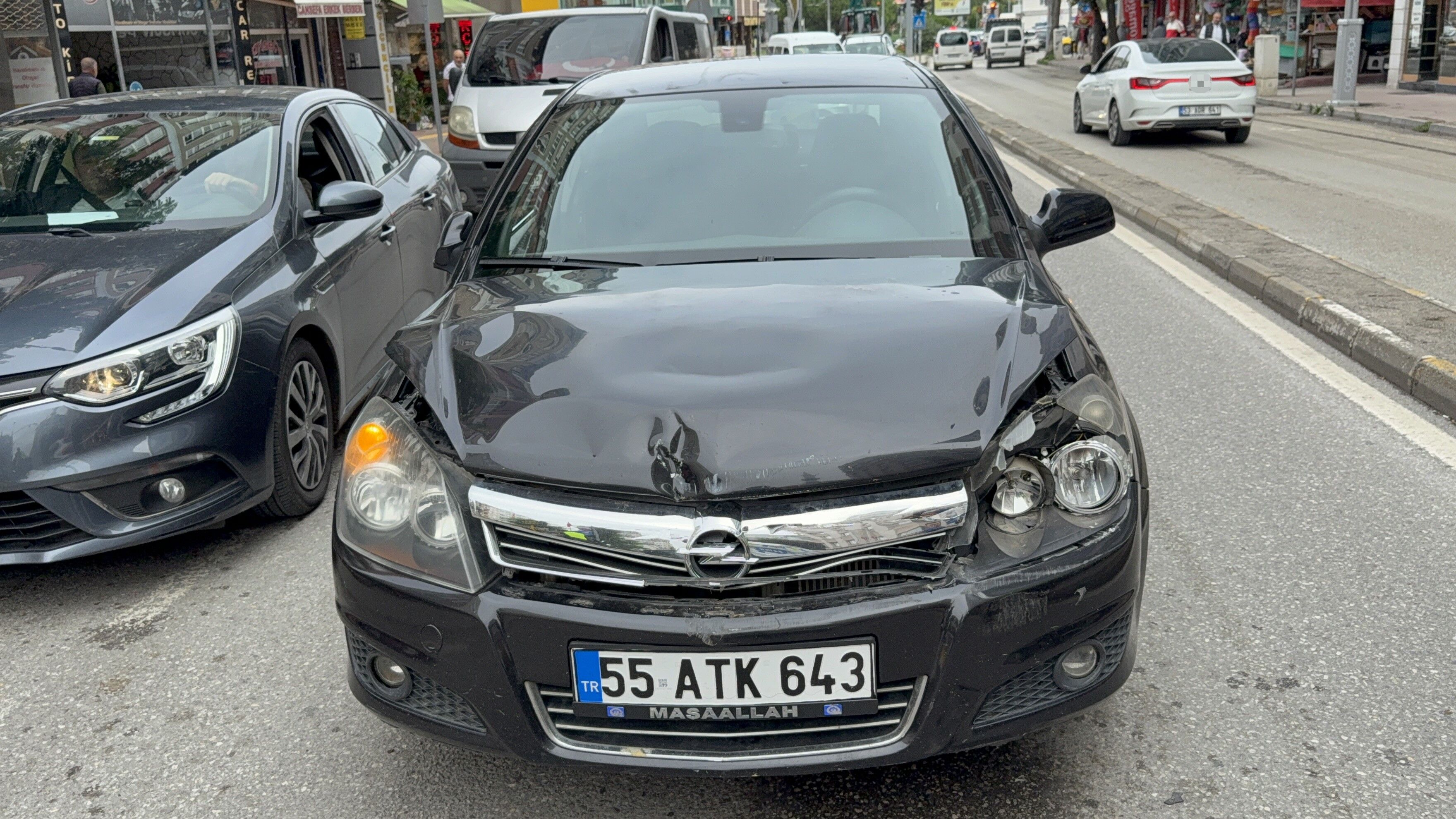 Samsun Haber: Samsun’da Lise Caddesi’nde kaza! 1 kişi yaralandı