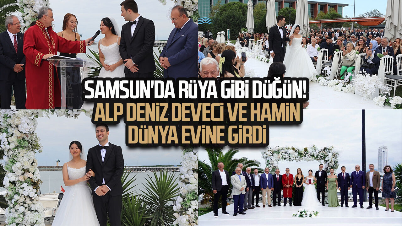 Samsun'da Rüya Gibi Düğün! Alp Deniz Deveci Ve Hamin Dünya Evine Girdi 2