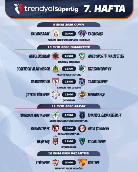 samsunspor haber Samsunsporun Trabzonspor Besiktas Ve Galatasaray Maclarinin Tarihi Belli Oldu 1280X720