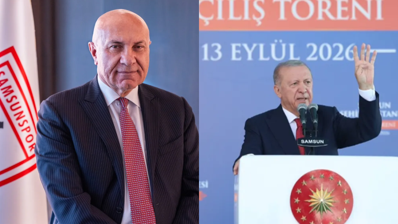 Samsunspor'da Yüksel Yıldırım Erdoğan’ı Samsun’da karşıladı