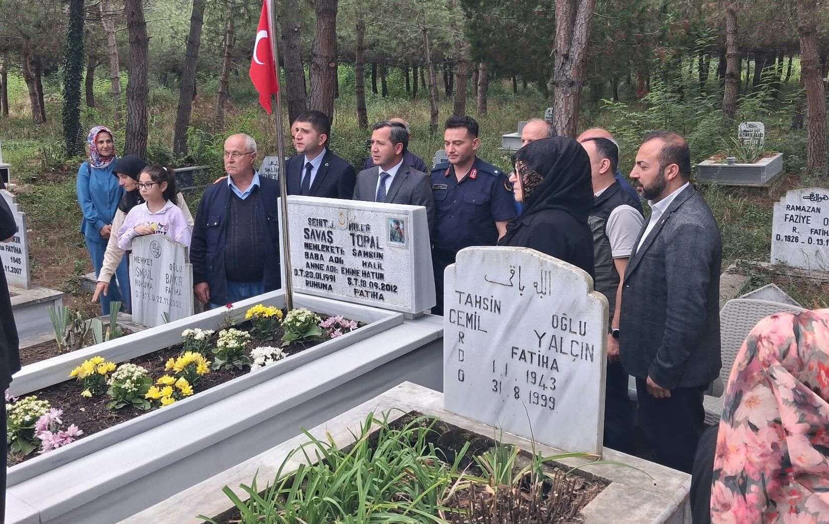 Samsun Haber: Şehit Savaş Topal Samsun’da mezarı başında anıldı