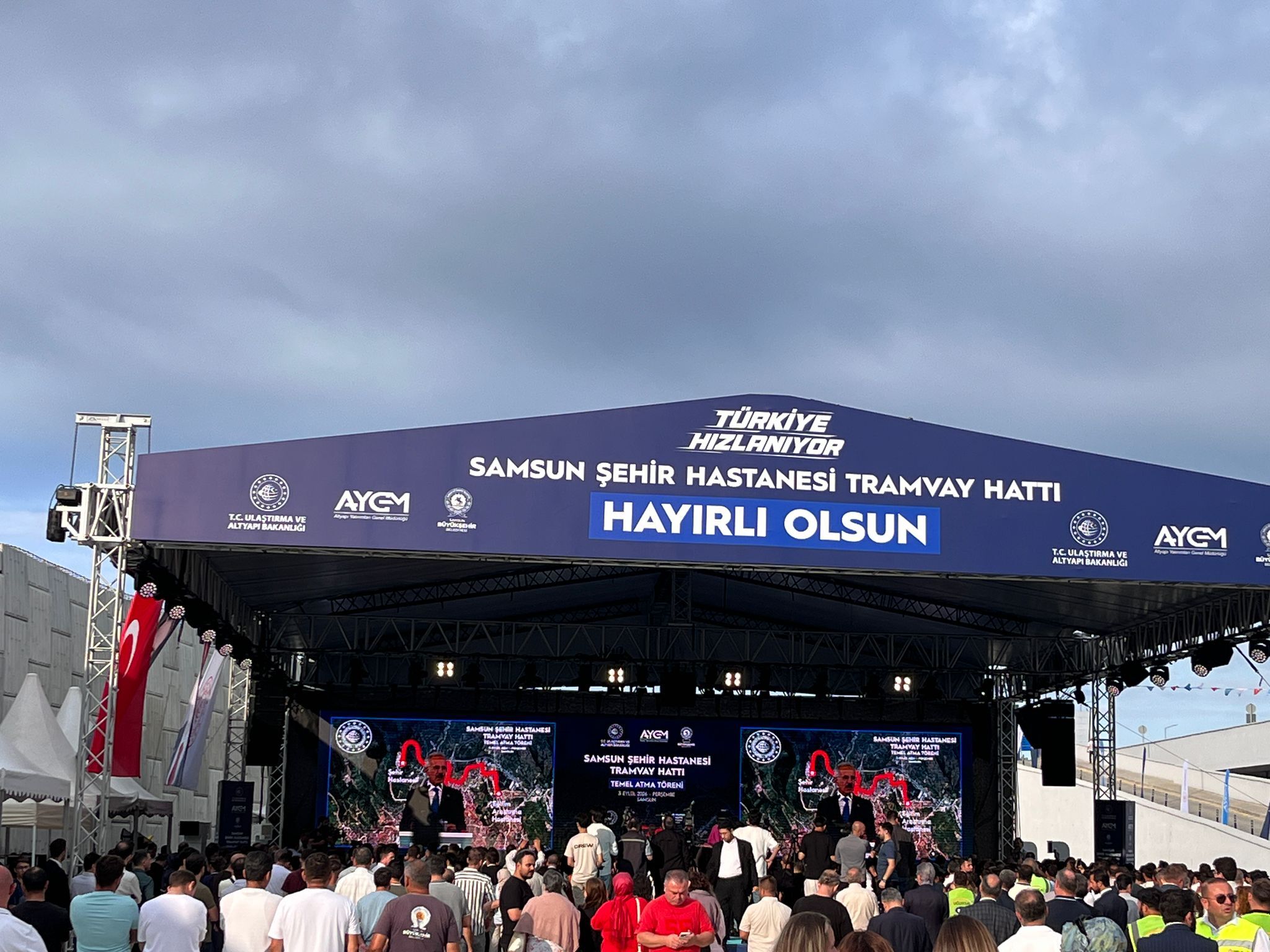 samsun haber: Samsun’da tramvay hattında tarihi adım! Şehir Hastanesi hattında ilk kazma