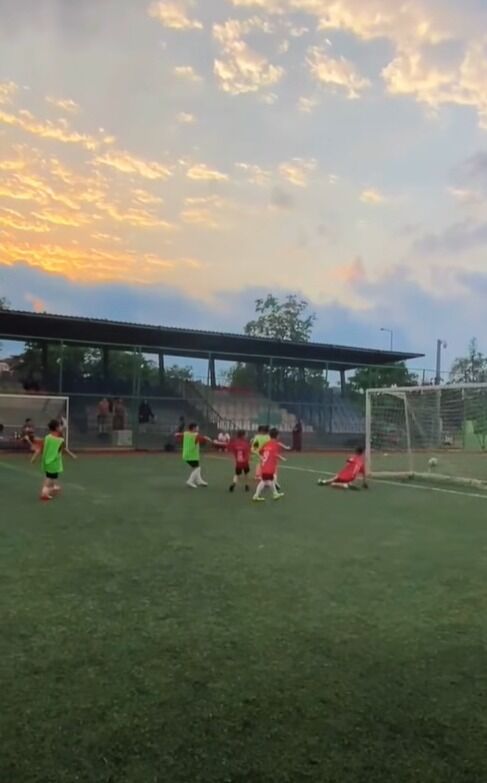 Samsun'da minik yıldızlar sahada parladı