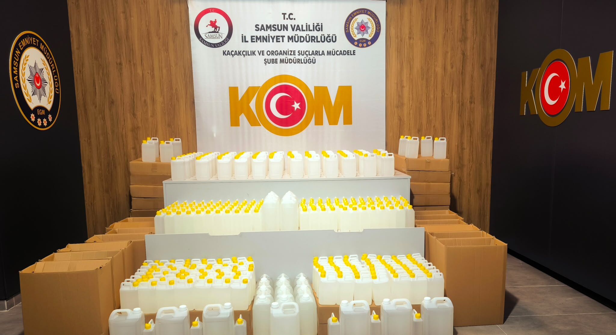samsun haber: İlkadım ve Tekkeköy’de operasyon! Tonlarca etil alkol bulundu